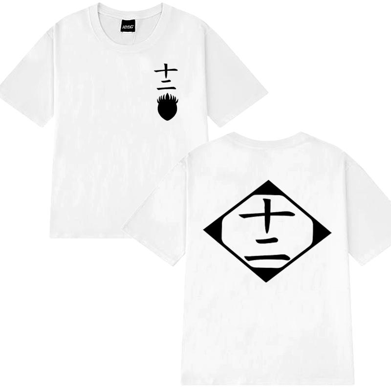 2025 Hot Sale Anime Cotton Harajuku T Shirt Men Women Bleach Cosplay Short Sleeve T-shirts Unisex Zaraki Kenpachi Cotton Tops