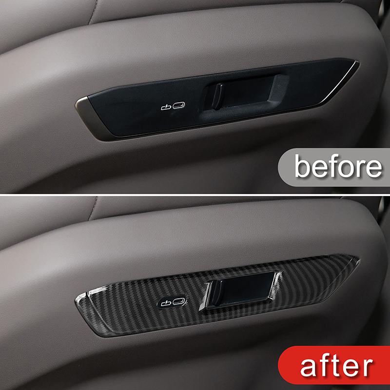 Carbon Fiber Color Front Seats Decoration Strips For BMW X3 G45 2025 Car Styling Interior Accessories