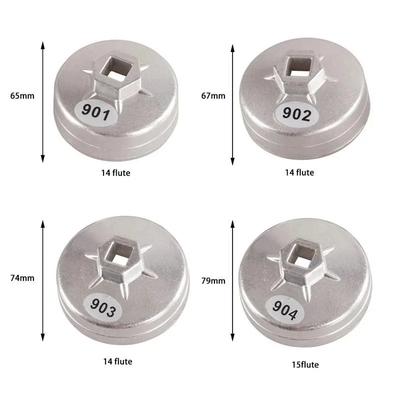 Oil Filter Wrench Cap Socket 901/902/903/904 Cap Socket Wrench Drive 65mm 67mm 74mm 79mm Oil Filter Wrench Auto Remover Tool