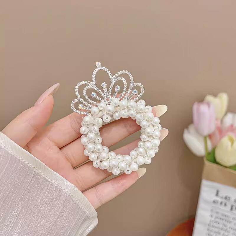 Kids Princess Crown Rhinestone Hair Comb Set