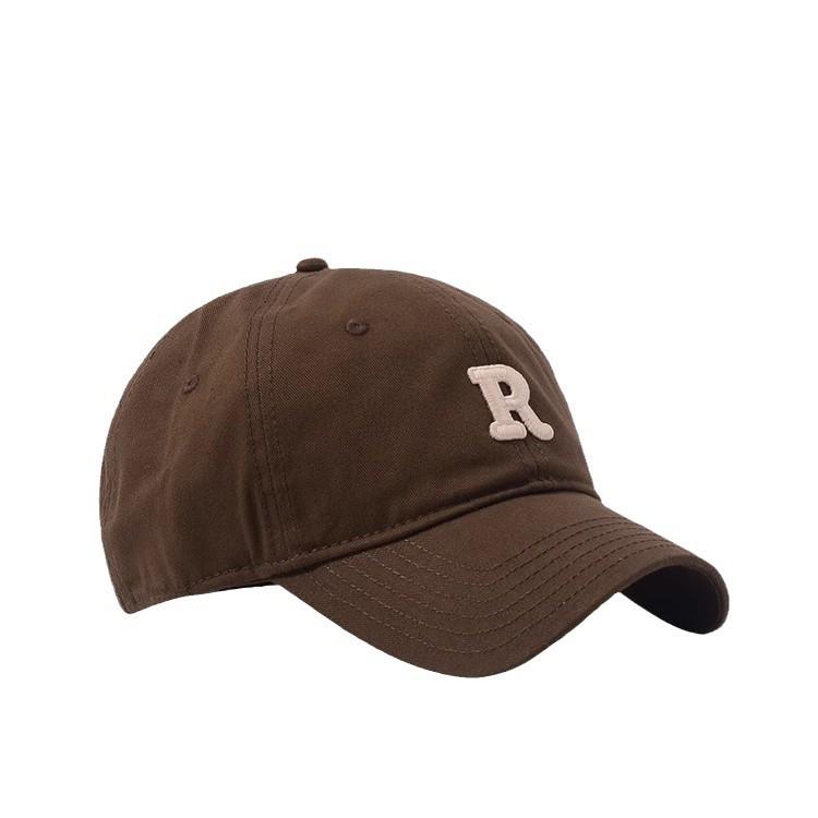 Big Head Circumference R Brown baseball cap for women in summer, extra large and wide, versatile brown hat for men, deepened cap