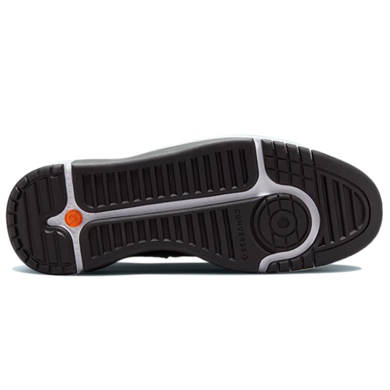 Converse Weapon Series CX Leather Mid-Top Vintage Basketball Shoes Unisex Black and Colour Stitching