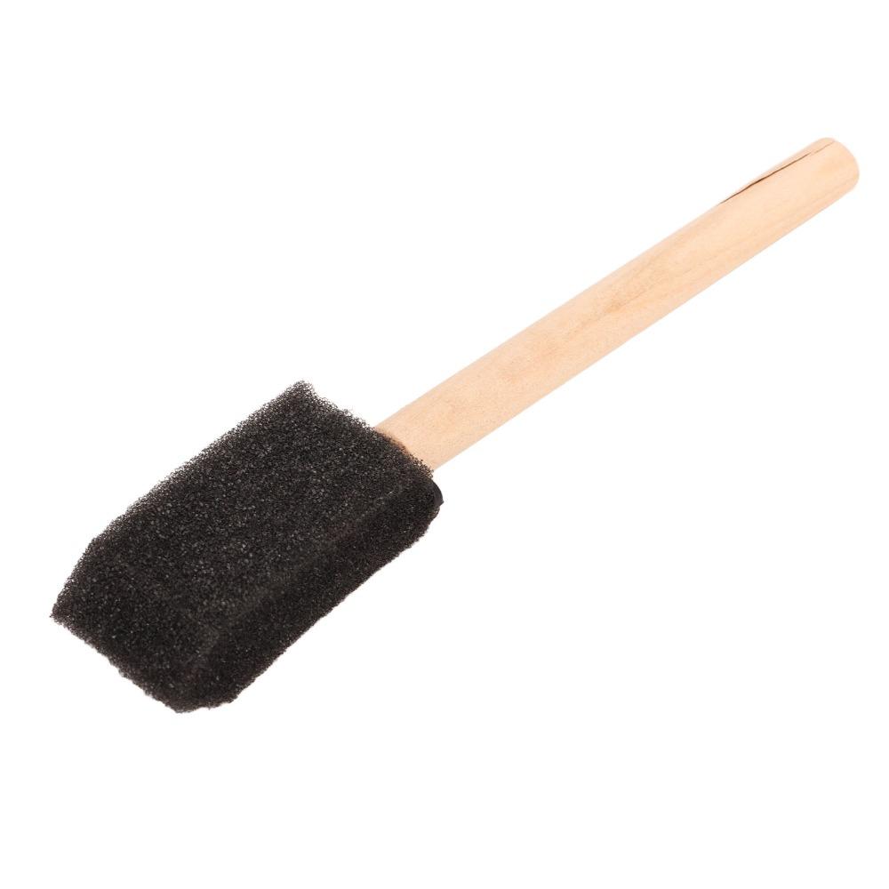 20Pcs Length 15cm Foam Paint Brush Wood Paint Sponge Brush Durable Sponge Painting Set for Acrylics