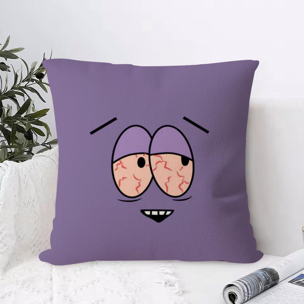 

Southpark Towelie Cushion Cover Anti-dustmite Pillowcase Invisible Zipper Silky Short Plush Sofa Cushion Cover 30cmx30cm