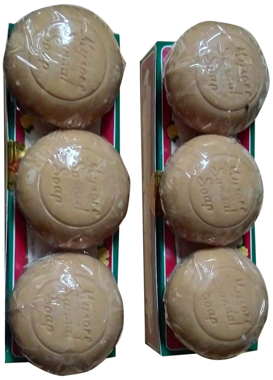 Mysore Sandal Trio Soap, 150g (Pack of 6)