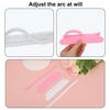 2pcs Fondant Cake Arc Ruler, Flip Cake Arch Guide Decorating Tool Adjustable Arc Ruler Baking Measure Pastry Essential Baking Accessory for Home