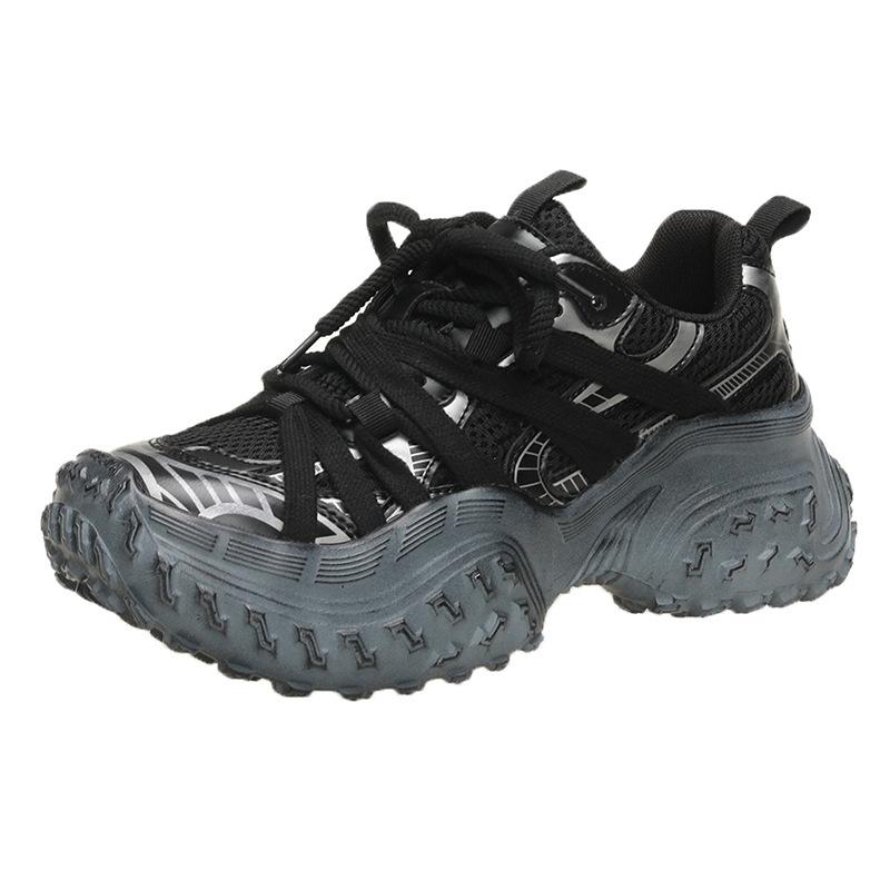 

Ba s exaggerated burgundy retro polish color old fashion dad shoes ins tide platform casual catwalk dirty tide shoes 35