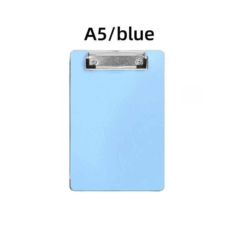 

Simple A5 Bill Clipboard Memo Pad Clip Board Loose-leaf Notebook File Writing Pad Clamps Paper Holder Office School Supplies синій