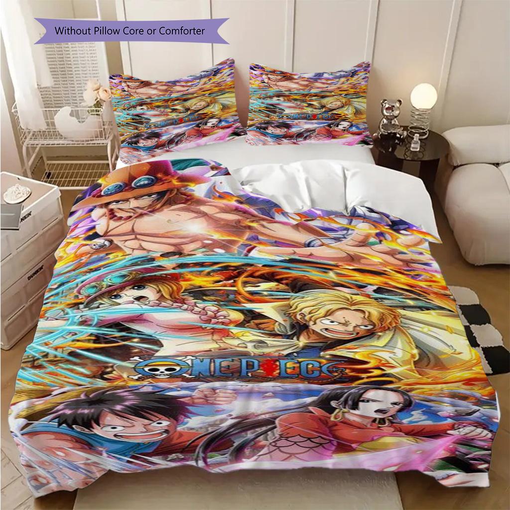 Adventure Awaits One Piece Threepiece Set 1 Duvet Cover 2 Pillowcase Without Core Christmas Birthday Gift Bedding Set Soft And Comfortable