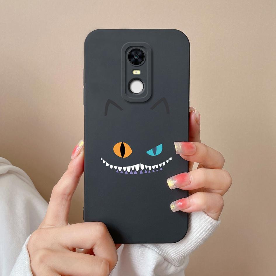 For Redmi Note 7S 9S 10S 7 8 9 10 9T 10T K80 Pro Max Plus Phone Casing Lovely Kitten Owl Pattern Square Liquid Silicone Protection Case For Redmi Capa