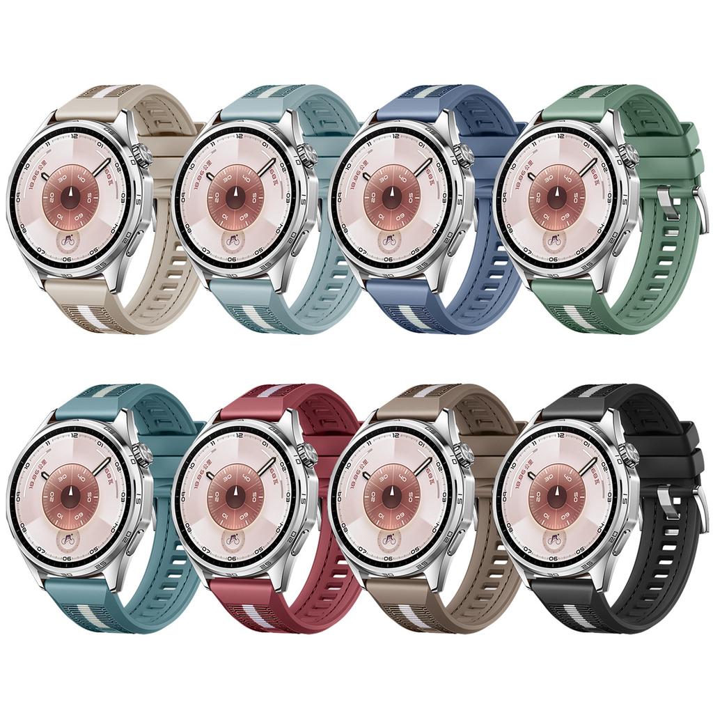 22mm Silikonový Pletený Nylonový Řemínek pro Huawei Watch GT6 Pro 46mm Pásek Nárameník pro Huawei GT5/GT4/GT3 46mm Náramek Řemínek na Hodinky
