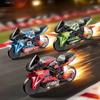 Cool Motorcycle Inertia Model Display Piece Durable Stress Relief Toy Keychain Creative Playful Plastic Model