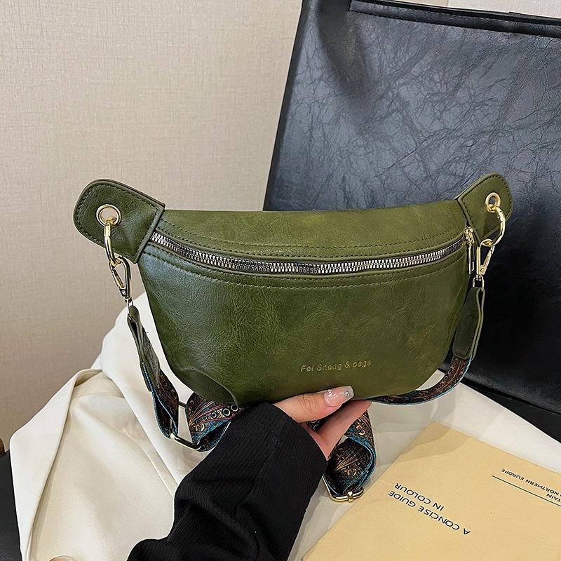 Simple and Versatile Chest Bag for Women Large-capacity Single-shoulder Crossbody Bag for Women