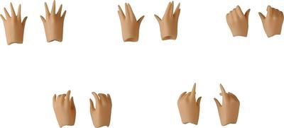 Harmonia Bloom Handteile-Set Kunststoff bemalt bewegliche Figur [Bloom/Sunset] Nicht maßstabsgetreu
