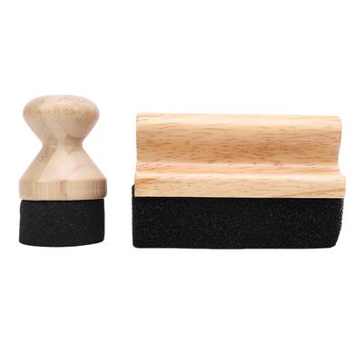 2PCS Oil and Wax Applicator Sponge Wood Cutting Board Oil Wax Applicator Scrub Brush for Butcher Blocks Spatulas Spoons