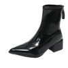 Fashion Pointed Toe Women Ankle Boots High Heels Fashion Shoes Sexy Luxury Woman Chunky Boots 2025 Winter Designer Goth Botas Para Mujer