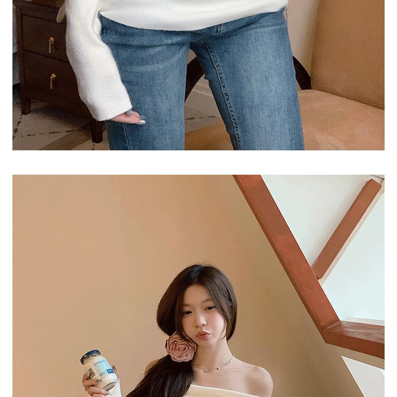 Early Autumn Off-Shoulder Slim-Fit Long-Sleeve T-Shirt for Women