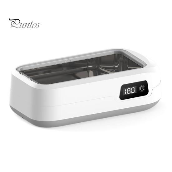 Machine de Nettoyage Ultrasonique 49000Hz Onde Nettoyage Profond 640ml Évier en Acier Inoxydable 4 Modes Lunettes Bijoux Nettoyeur Multifonctionnel