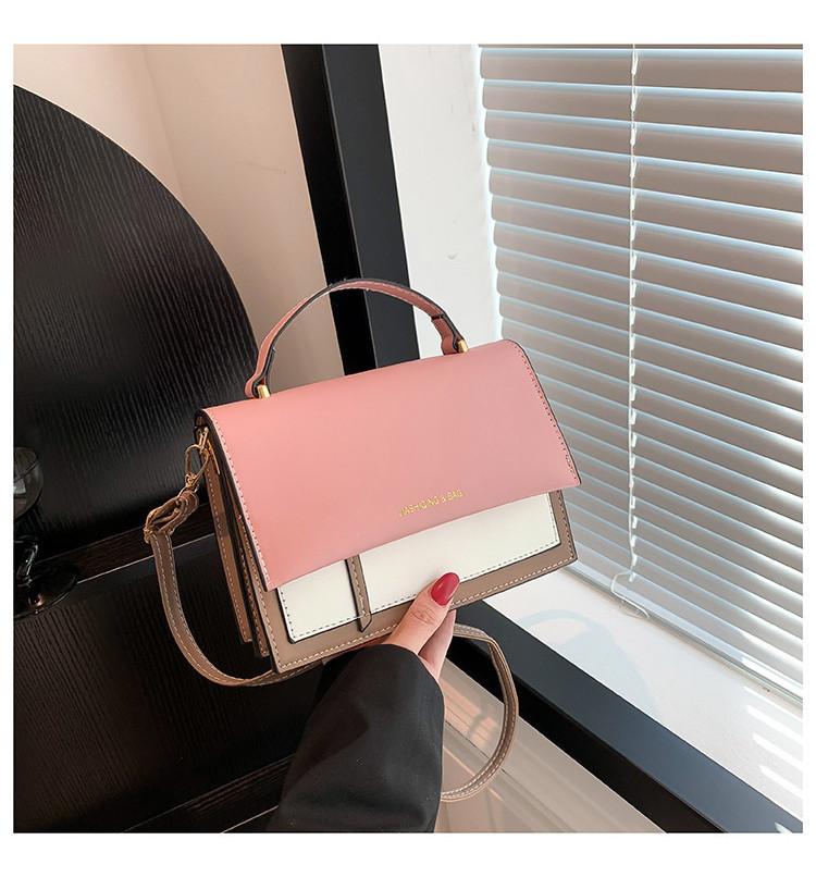 Urban Chic Candy Color Small Crossbody Bag For Women 2023 Minimalist Style Pu Leather розовый