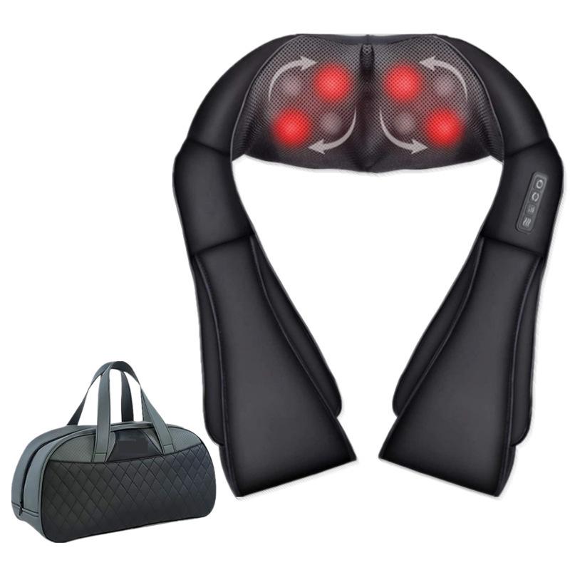 Cross-Kneading Multi-Function Electric Neck & Shoulder Massager for Car and Home