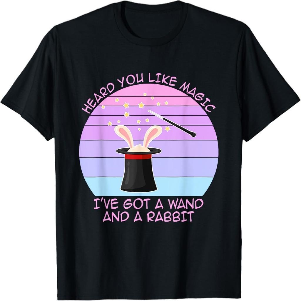 Heard You Like Magic I've Got A Wand And A Rabbit Vintage T-Shirt