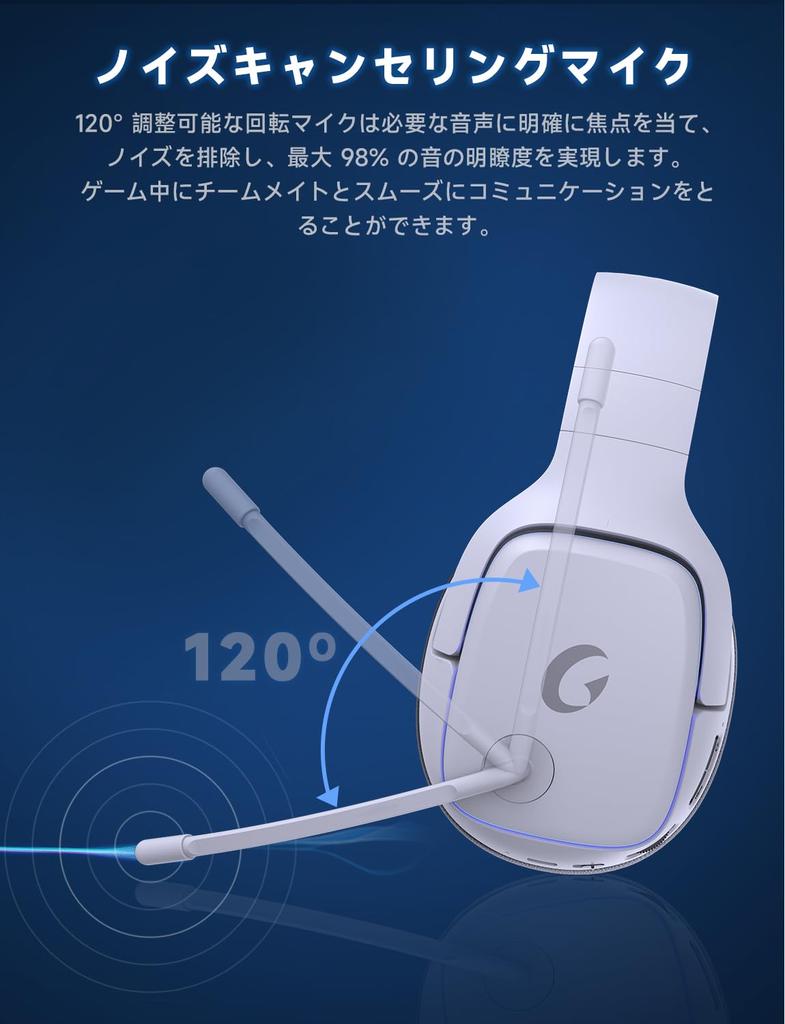 PS5 Gaming Headset Surround Sound Active Noise 50mm Drivers for 3D RGB Up To 70 Hours of Fast with Compatible with Xbox One [2.4G USB/Type-C