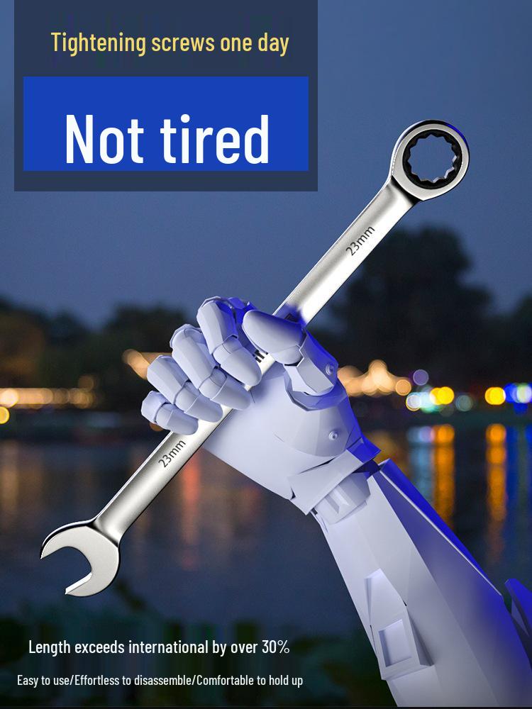 Zestaw dwustronnych kluczy zapadkowych: Wielofunkcyjne narzędzie kombinowane Torx i płaskie