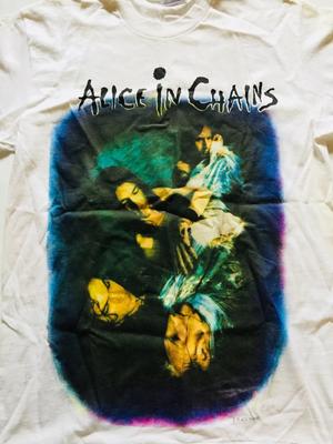 Alice In Chains We Die Young Musiktour Kurzarm Weiß Alle Größen T-Shirt AC887