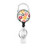 Flower Butterfly Chrysanthemum Doctor ID Badge Clip Lanyards Holder Porta Credencial  Reel Nurse Retractable Keychain Wholesale