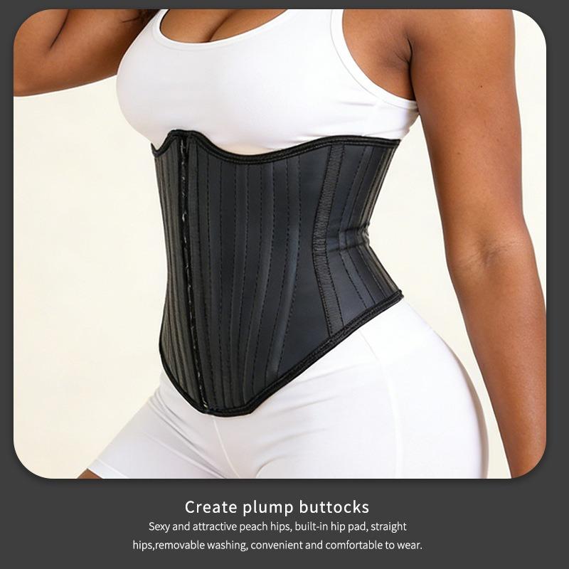 Gaine Amincissante en Latex Grande Taille Corset Post-Partum Contrôle du Ventre Ceinture Minceur pour la Taille