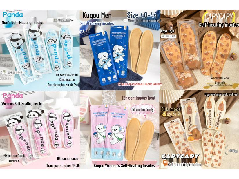 

Женские зимние самонагревающиеся стельки - Долговечное тепло Size 35-39