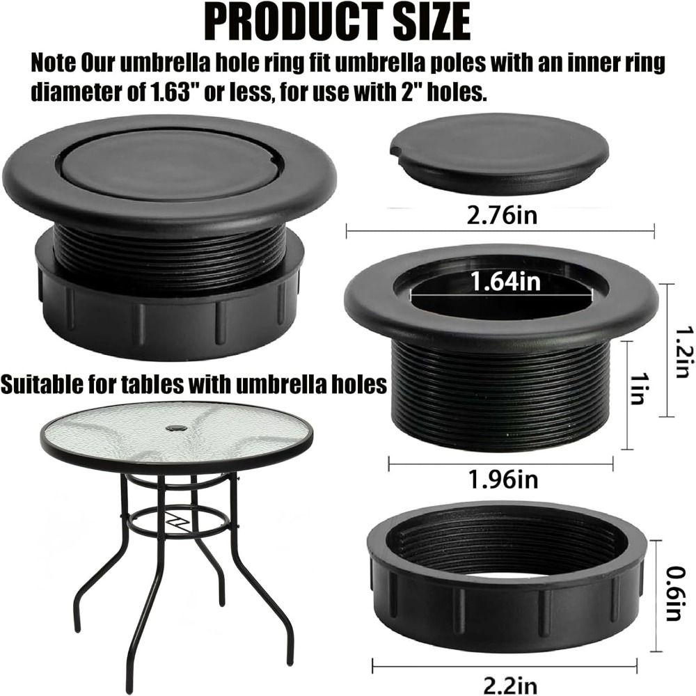Extra Thick Patio Table Umbrella Hole Ring Plug Cap Weatherproof Durable Patio Table Hole Plug Ring Garden Tool