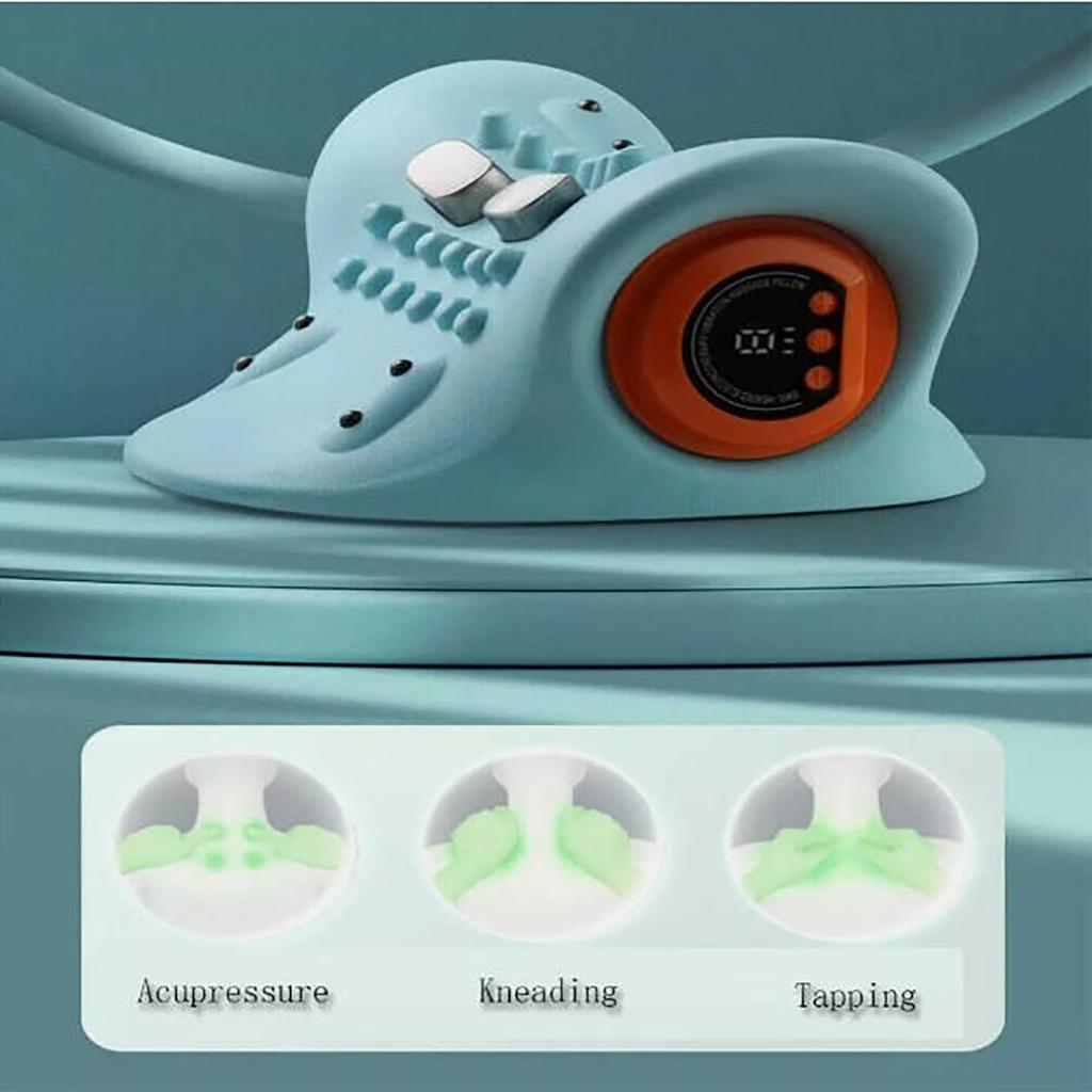 Multifunctional Shoulder And Neck Massager Massage Pillow Portable Household Electric Kneading Neck  Hot Compress