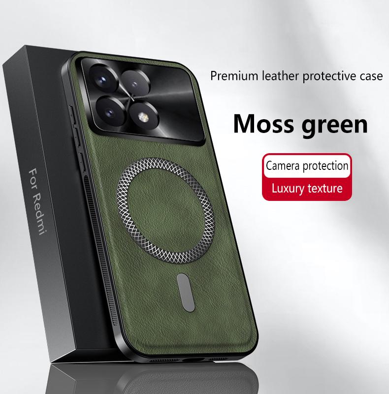 For POCO X6 X6 Pro leather full-cover magnetic waterproof shockproof fingerprint phone case