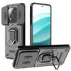 Custodia con Scorrevole per Fotocamera per Redmi Note 14 Pro / 14 Pro Plus 5G Custodia Globale con Supporto ad Anello Armatura Copertura Antiurto Capa