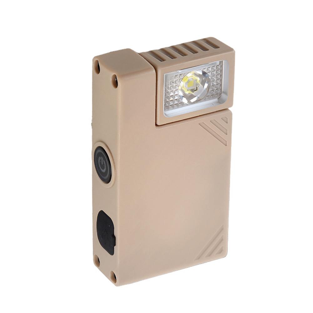 Portable Keychain Mini Flashlight Ajustable-angle USB Rechargeable Multifunctional Flashlights Outdoor Warning Work Lights