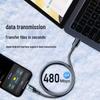 120W Digital Display Data Cable for Huawei, Apple, Vivo, Oppo Fast Charging