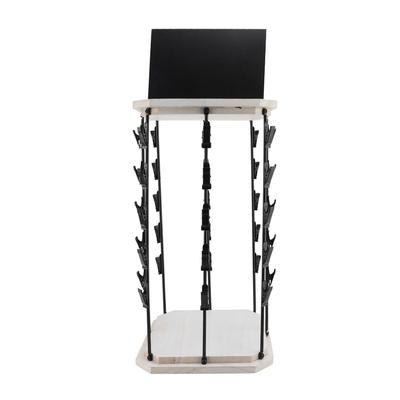 Chip Rack mit Top Schreiben Pad Kreative 360 grad Rotierenden 5 Tiers 40 Clips Holz Chip Display Stand für