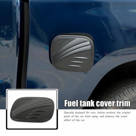 Black Fuel Filler Door Gas Tank Cap Cover For Dodge RAM 1500 2018+ Accessories
