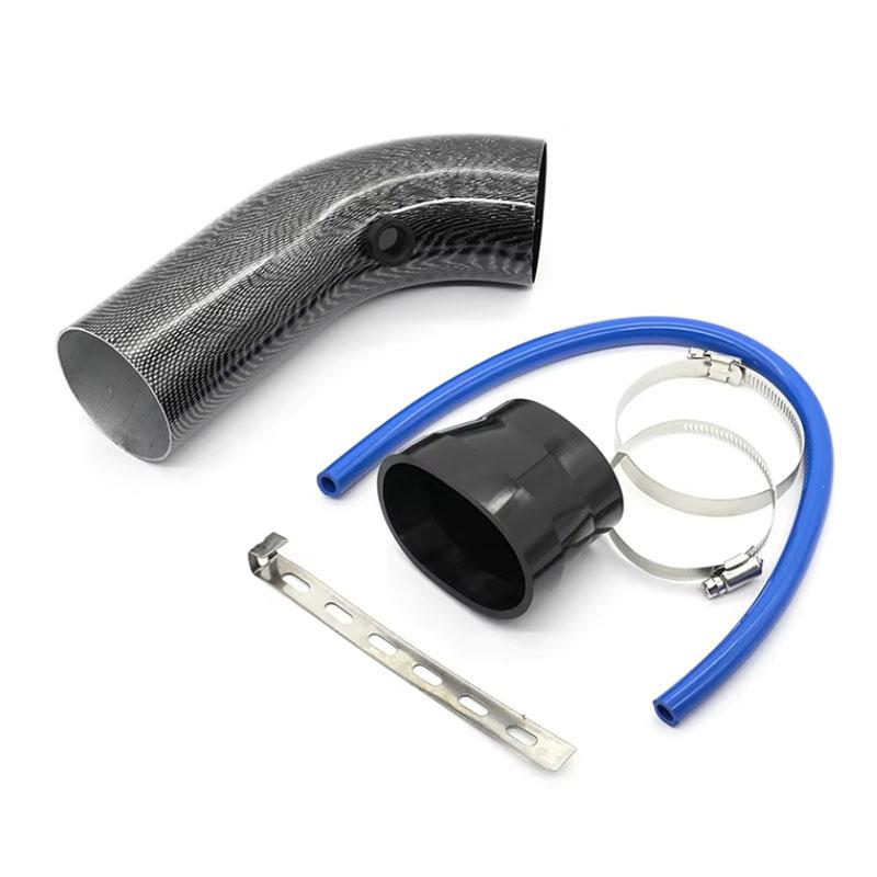 Universal Car Racing Cold Air Intake System Turbo Induction Pipe Tube Kit Cone High Flow Performance Air Filter Inlet 3" 76mm