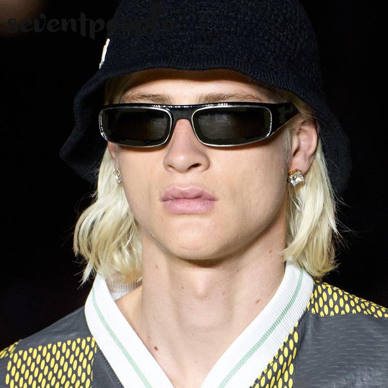 Small Frame Rectangle Sunglasses Women  Luxury Brand Designer Fashion Square Sun Glasses For Men Rectangular Shades Eyewear