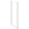 Vidaxl Nogi Do Stolika Kawowego, 2 Szt., Białe, 60X(100-101) Cm, Stal