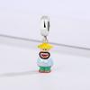 New Fine Copper Fit Original Bracelet Europe Cute Cartoon Doll Series Dangle Charm Beads Necklace Pendant Diy Women Jewelry
