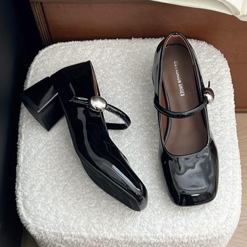 Women High Heels Shoes 2025 New Mary Jane Sandals Designer Loafers Shoes Summer Chunky Lolita Pumps Dress Party Zapatos Mujer
