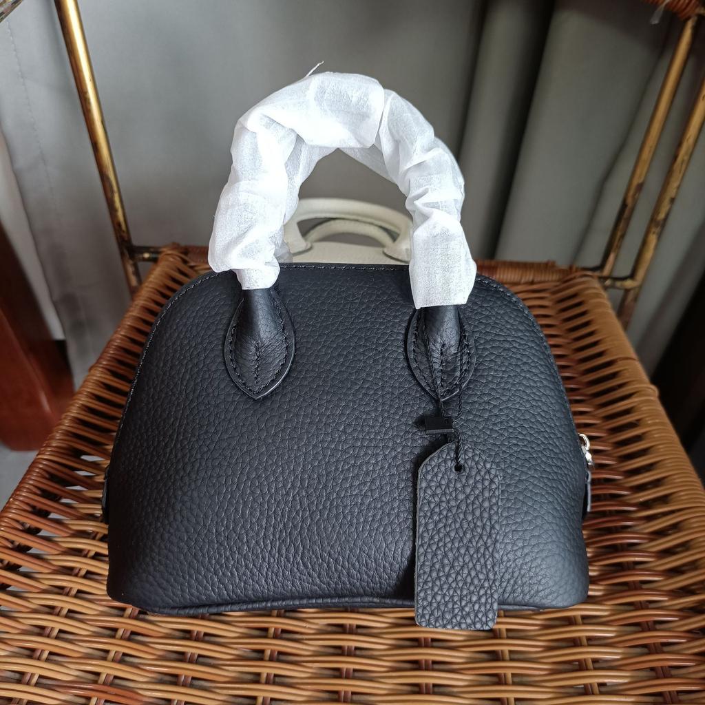 Handheld Crossbody Bowling Bag Neue Bolide Bag Reißverschluss Mini Head Leder Umhängetasche Klassische Shell Bag