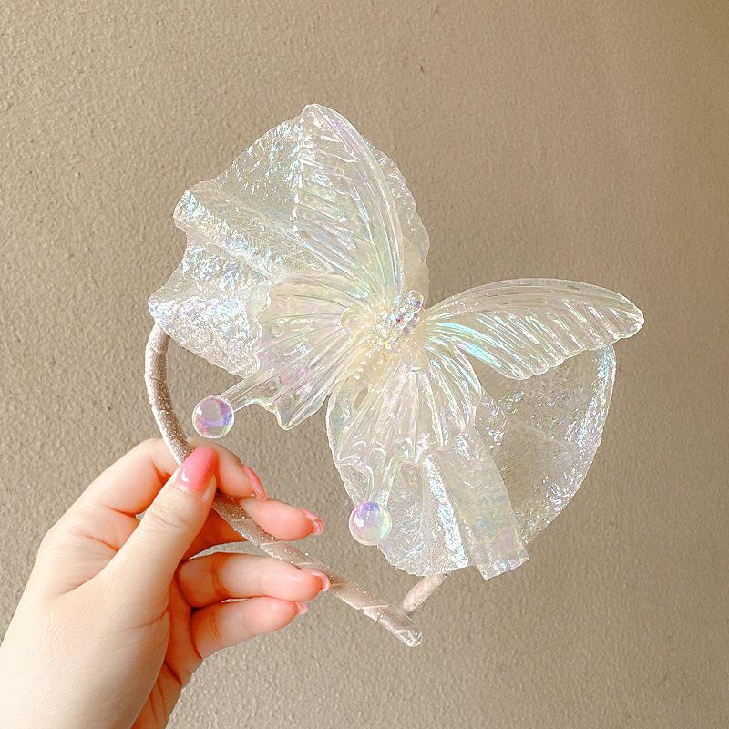 Korean Children's Fairy Butterfly Princess Hair Clip & Headband Set, 2024