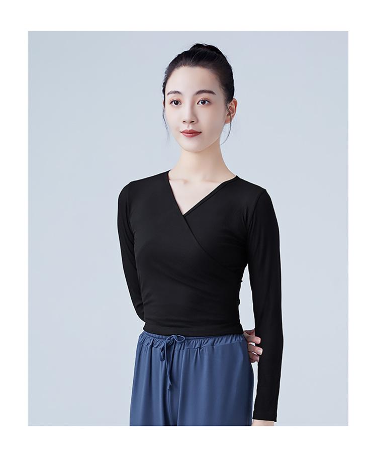 Eleganter Strick-Crossover-Cardigan für Erwachsene, Ballettkleid für den Herbst - Klassischer chinesischer Tanzstil