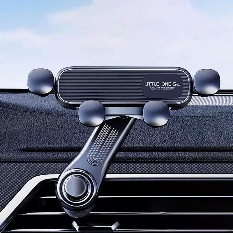 

2025 Новый гравитационный держатель для телефона с вращением на 360 градусов, клипса для воздуховода, навигационная подставка, телескопический держатель для телефона на воздуховод для 4,7-7 дюймов чёрный