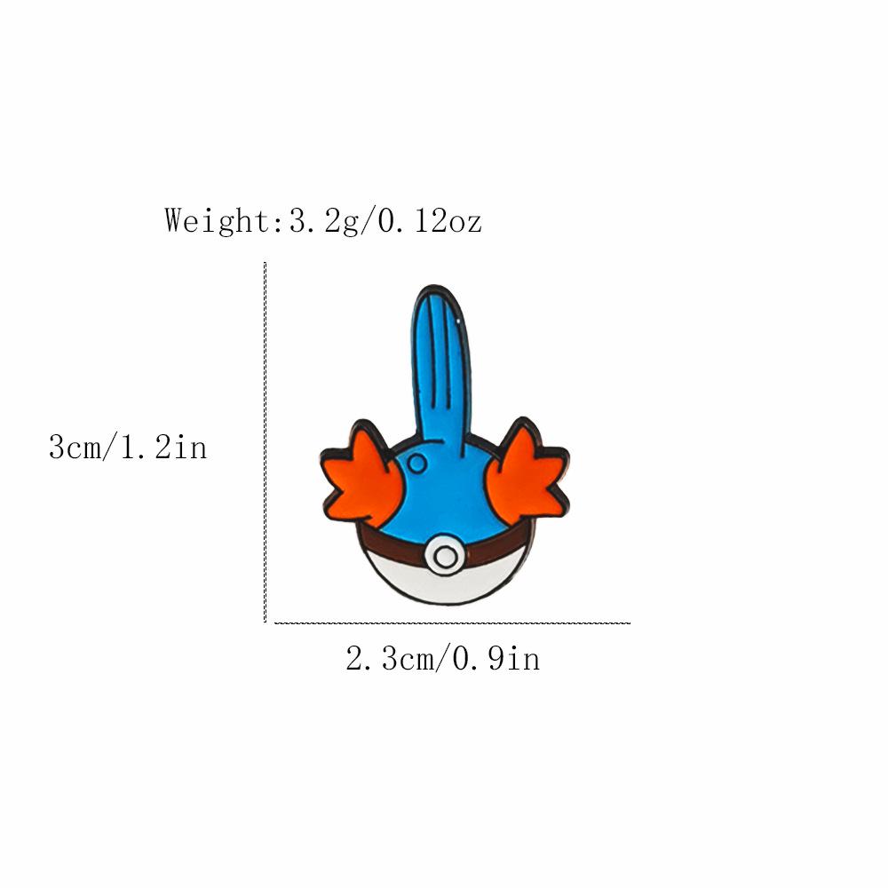 Pokemon Anime Metal Pokeball Brooch Pin for Clothes and Bags