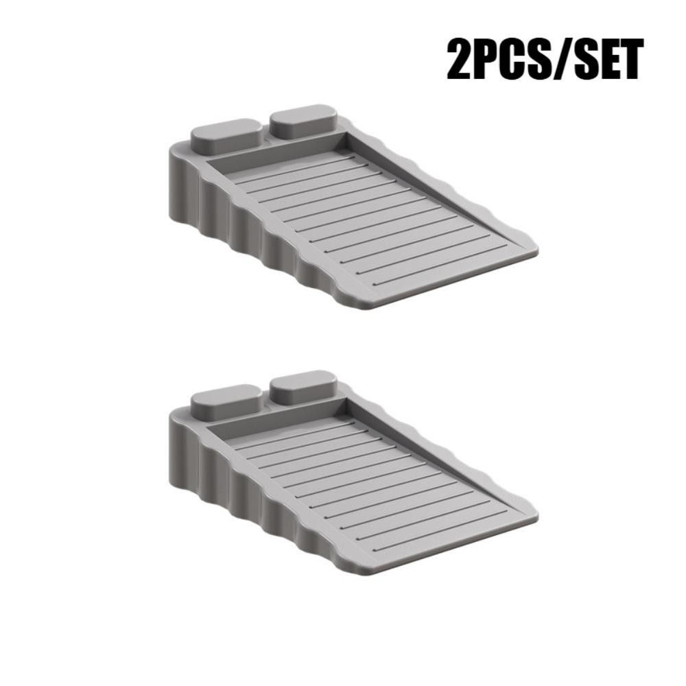 2PCS Home Office Under Door Draft Stopper Stackable Design Door Stopper Anti Collision Windproof Non Slip Soft Rubber Door Stop